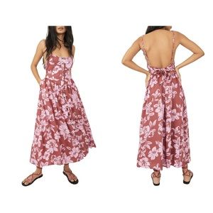 Free people watermelon combo dress